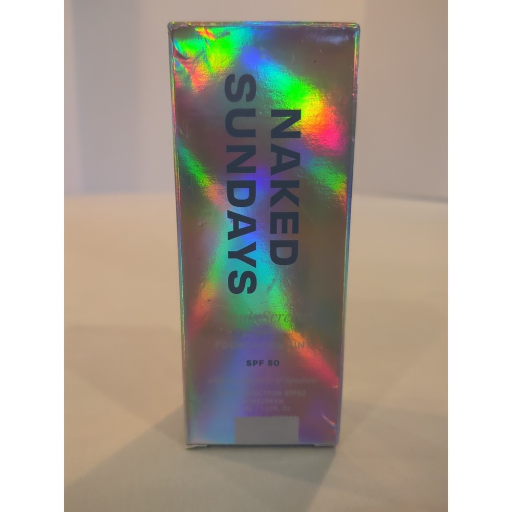 Naked Sundays BeautyScreen SPF 50 Peptide Foundation Tint Shade 5 New Exp 8/26